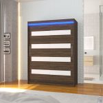 Choco+Biały lacobel+Led