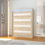 Sonoma+Biały lacobel+Led