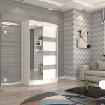 Biały+Szary lacobel+Lustro 120