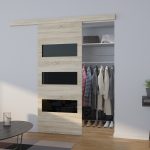 Sonoma+Czarny Lacobel