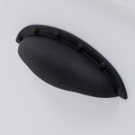 UCHWYT CZARNY MAT MUSZLA.MAT BLACK HANDLE,SEASHELL