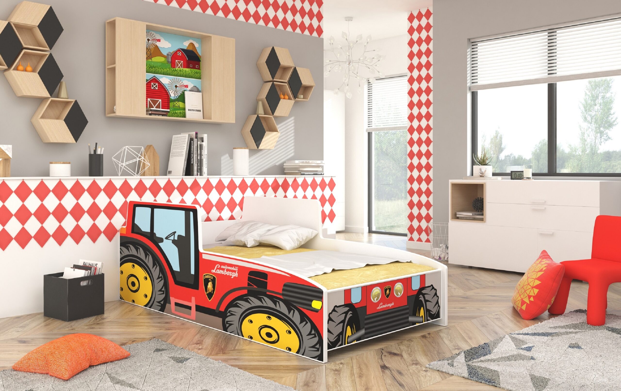 C1_Traktor Czerwony