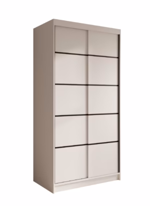 Garderobna omara Verto z drsnimi vrati 100 cm - slika 6