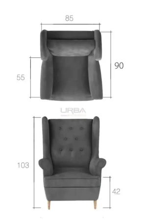 Fotelj Eros 1F - slika 2