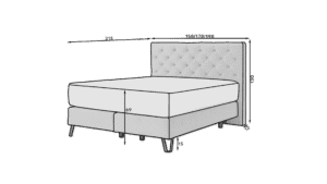 Boxspring postelja Tina - slika 23