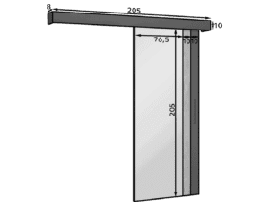 Drsna vrata Tilmann 90 cm - slika 8