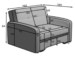 Zofa Laine 3-Seater I s posteljno funkcijo - slika 17