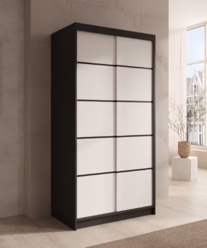 Garderobna omara Verto z drsnimi vrati 100 cm - slika 13