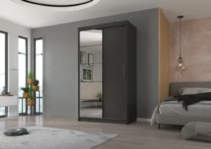 Garderobna omara Esti z drsnimi vrati 120 cm - slika 5