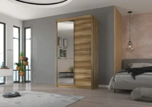 Garderobna omara Esti z drsnimi vrati 120 cm - slika 3
