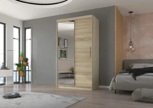 Garderobna omara Esti z drsnimi vrati 120 cm - slika 4