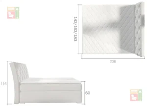 Boxspring postelja Alvin - slika 24