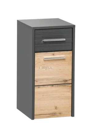 Nica Antracit - Omara z umivalnikom 60cm + 2 predalnika - slika 4