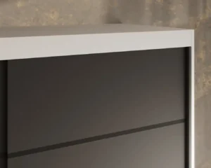 Garderobna omara Cardi z drsnimi vrati 150 cm - slika 3