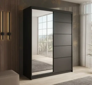 Garderobna omara Cardi z drsnimi vrati 150 cm - slika 8