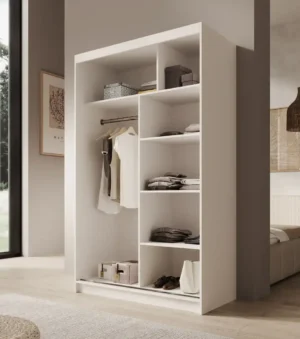 Garderobna omara Castello z drsnimi vrati 120 cm - slika 2