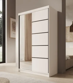 Garderobna omara Castello z drsnimi vrati 120 cm - slika 1