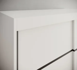 Garderobna omara Lizi z drsnimi vrati 120 cm - slika 3