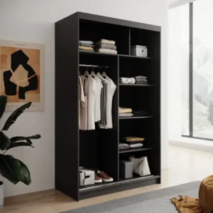 Garderobna omara Lizi z drsnimi vrati 120 cm - slika 9