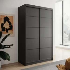 Garderobna omara Lizi z drsnimi vrati 120 cm - slika 8
