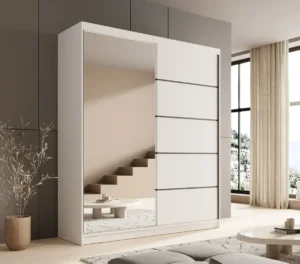 Garderobna omara Nico z drsnimi vrati 150 cm - slika 4
