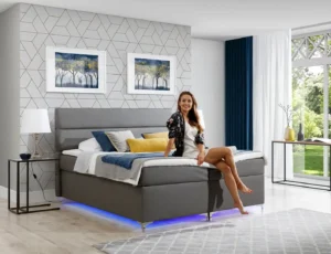 Boxspring postelja Amadeos z LED osvetlitvijo - slika 48