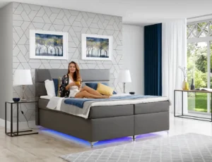 Boxspring postelja Amadeos z LED osvetlitvijo - slika 28