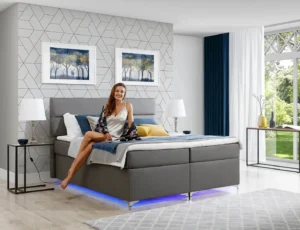 Boxspring postelja Amadeos z LED osvetlitvijo - slika 29