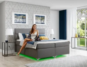 Boxspring postelja Amadeos z LED osvetlitvijo - slika 37