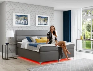 Boxspring postelja Amadeos z LED osvetlitvijo - slika 41