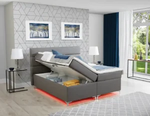 Boxspring postelja Amadeos z LED osvetlitvijo - slika 45
