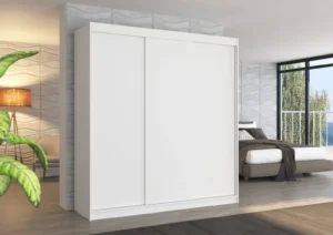 Garderobna omara Megan z drsnimi vrati 200 cm - slika 7