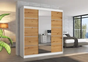 Garderobna omara Bergen z drsnimi vrati 200 cm - slika 7