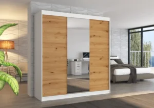 Garderobna omara Santiago z drsnimi vrati 200 cm - slika 7