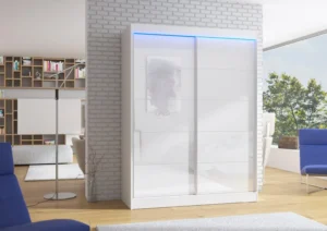 Garderobna omara Lagos z drsnimi vrati 150 cm - slika 2
