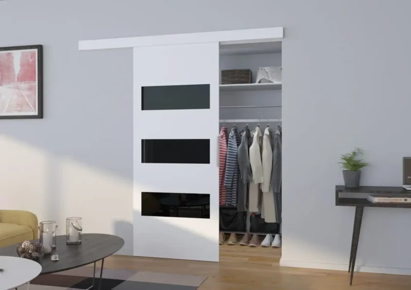 Biały+Czarny Lacobel