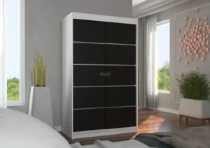 Garderobna omara Benisso z drsnimi vrati 120 cm - slika 13