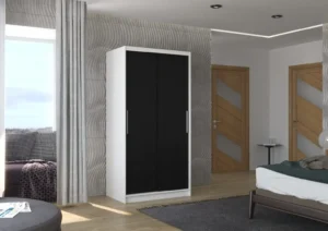 Garderobna omara Asten z drsnimi vrati 100 cm - slika 10