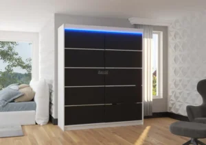 Garderobna omara Spectra z drsnimi vrati 180 cm - slika 6