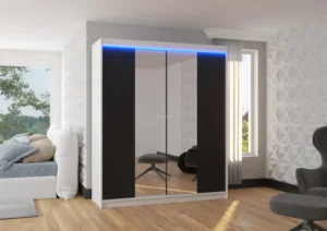 Garderobna omara Balance z drsnimi vrati 180 cm - slika 5