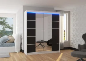 Garderobna omara Traves z drsnimi vrati 180 cm - slika 6