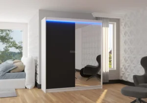 Garderobna omara Viki z drsnimi vrati 180 cm - slika 5