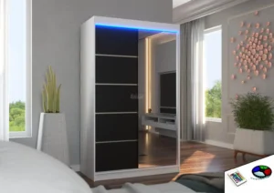Garderobna omara Nicea z drsnimi vrati 120 cm - slika 5