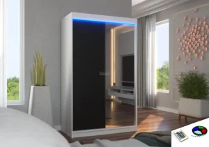 Garderobna omara Rewena z drsnimi vrati 120 cm - slika 5