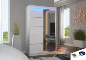 Garderobna omara Nicea z drsnimi vrati 120 cm - slika 10