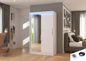 Garderobna omara Bario z drsnimi vrati 120 cm - slika 3