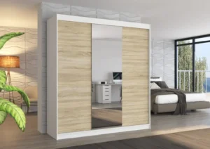 Garderobna omara Santiago z drsnimi vrati 200 cm - slika 9