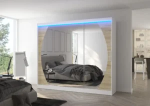 Garderobna omara Cambe z drsnimi vrati 250 cm - slika 3