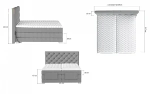 Boxspring postelja Over Električna - slika 31