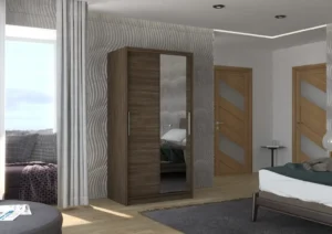 Garderobna omara Baros z drsnimi vrati 100 cm - slika 11